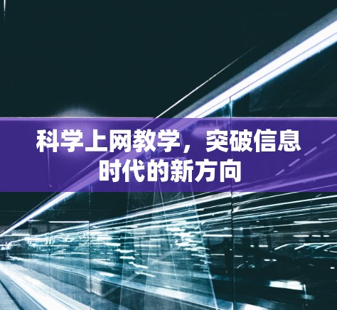 科学上网教学，突破信息时代的新方向