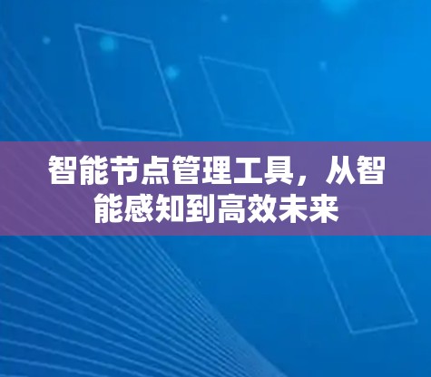 智能节点管理工具,从智能感知到高效未来 智能节点管理工具,从智能感知到高效未来